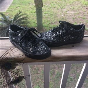 vans old skool metallic leopard